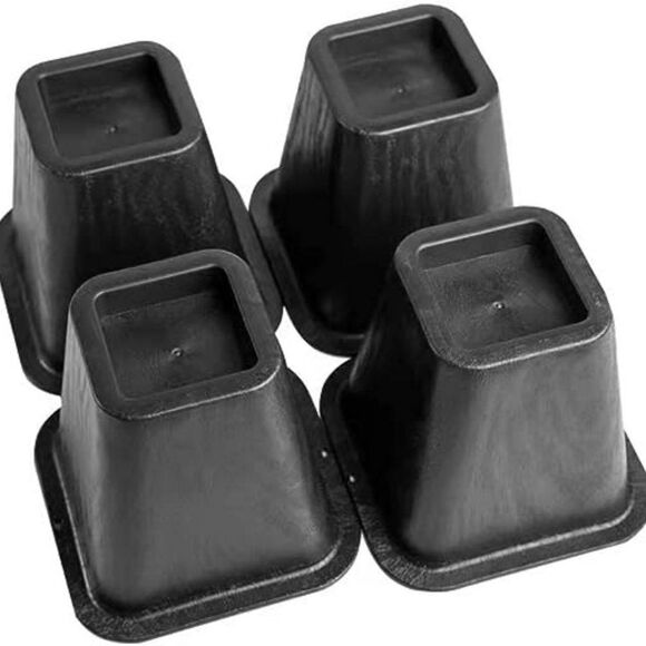 Furniture Bed Furniture Risers Black (4) increase storage bed,sofa, desk,chair - Picture 3 of 8